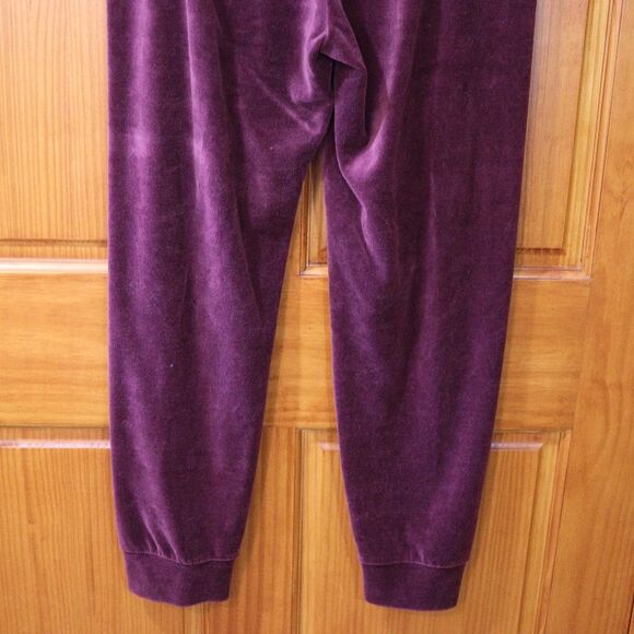 Juicy Couture Maroon & Gold Velour Jogger Pants Y2K Medium - Picture 4 of 12